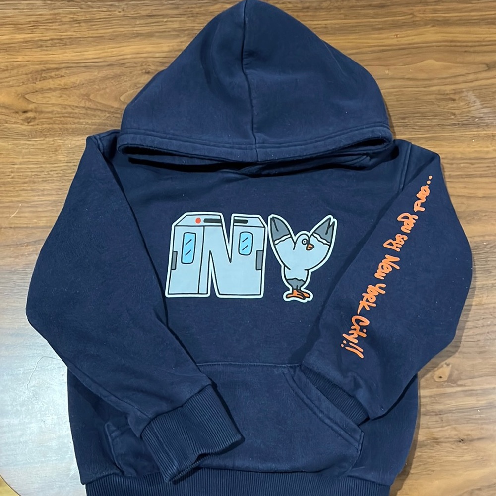 Navy blue N.Y. Hoodie size 2T